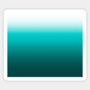 Deep Sea Turquoise Ombré Sticker